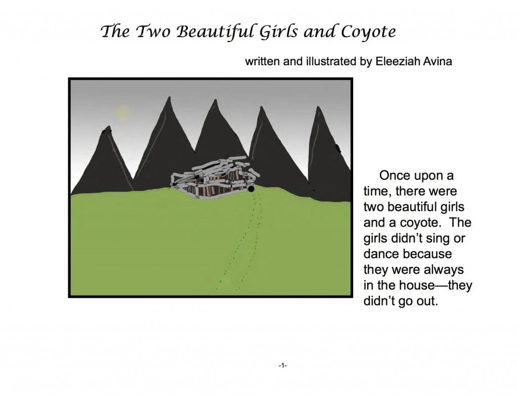 Two Beautiful Girls and a Coyote